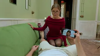 Cheating Wife Jumps On Huge Cock For His Silence. Fed Her Cum. POV.