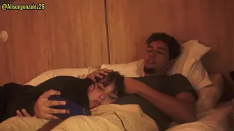 I'm sleepy stepbrother, let me lie on your legs, but don't put your penis in my mouth please!!