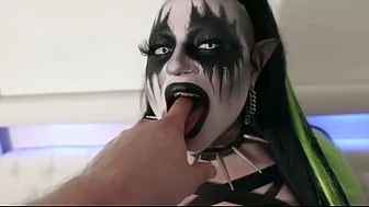 Assfucking a Finnish Goth Girl