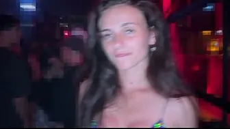 A busty beauty danced without panties, which means she definitely needs to be fucked in the ass