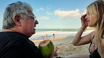 I ask a couple in the Caribbean for a coconut and screw the woman while the husband goes to get it.