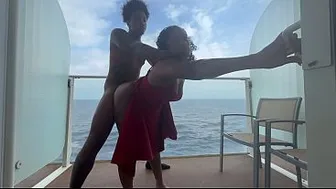 Step Sis and Step Bro Cum Together on a Boat