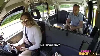 I'm Sorry, I think I Had LESBIAN Sex with Your WIFE - Female Fake Taxi