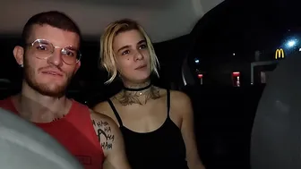 couple fucks inside the uber