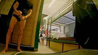 HOSTEL MIXED ROOM: two sluts, one room, a lot of cum