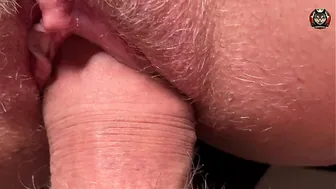 MILF. Hairy pussy Closeup FEMALE ORGASM