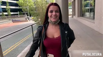 PutaLocura - The beautiful redhead Ana White fucks Torbe while caught.