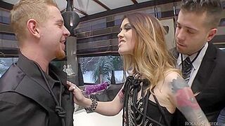 Candee Licious And Misha Cross Getting Their Eager Holes Fucked Hard