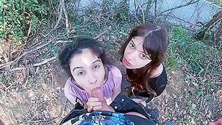 Having Fun With 2 Stranger teens 18+ That Come Back From School Pov Public Sex!