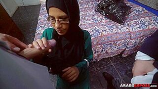 Arab Lady Paid To Suck 2 Rich White Guys